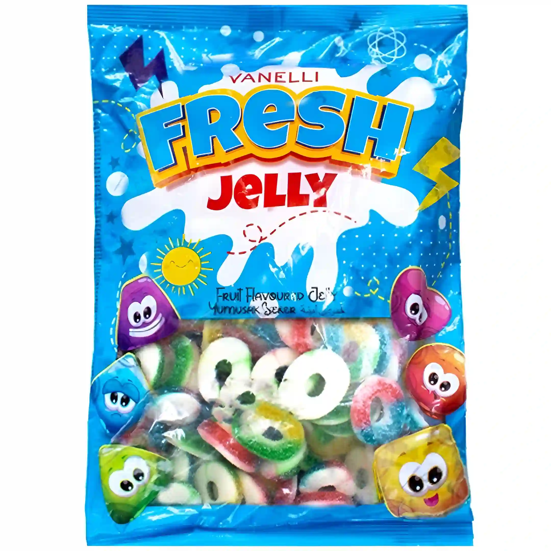 پاستیل حلقه ای فرش Fresh Jelly بسته 1...