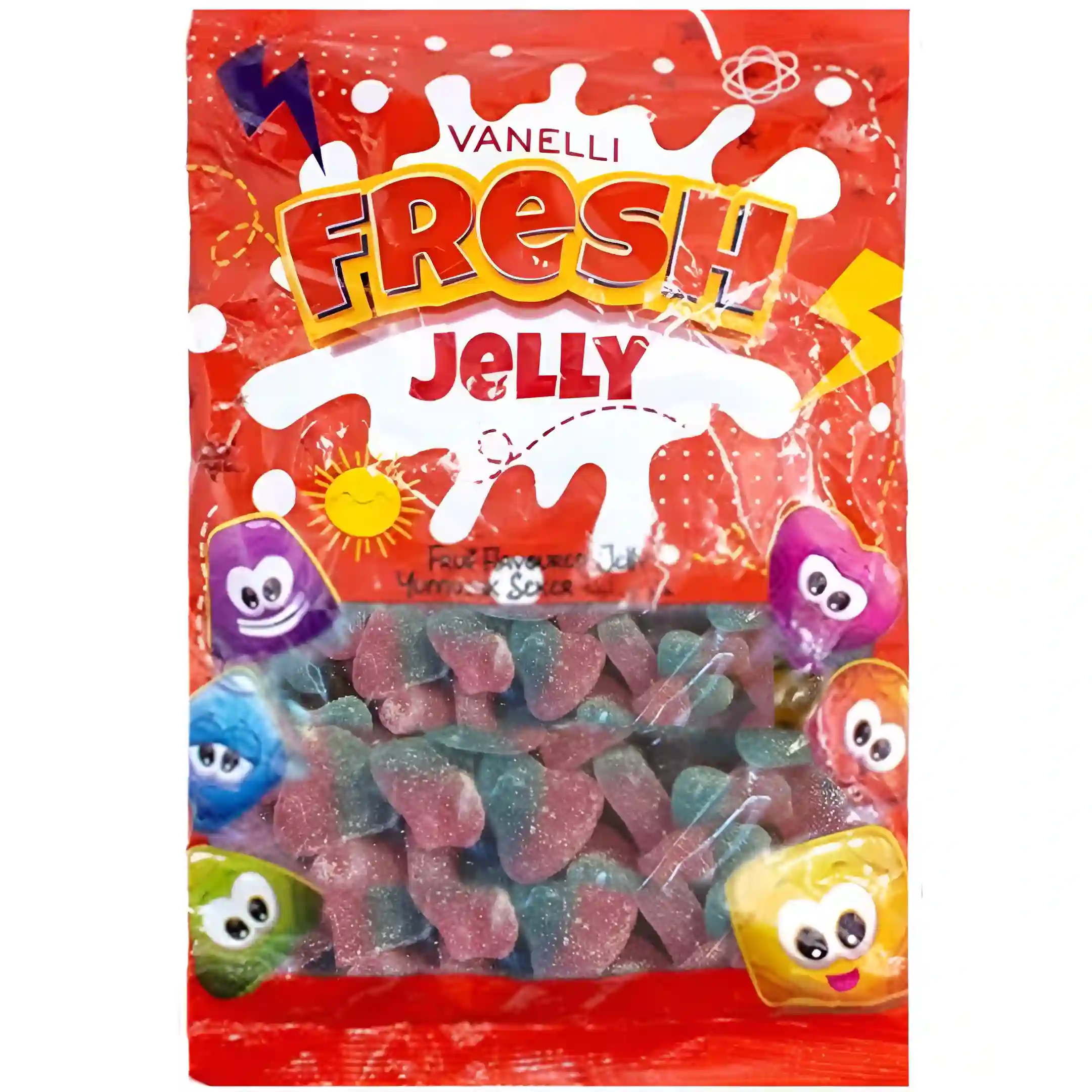 پاستیل قلب فرش Fresh Jelly بسته 1 کیلویی