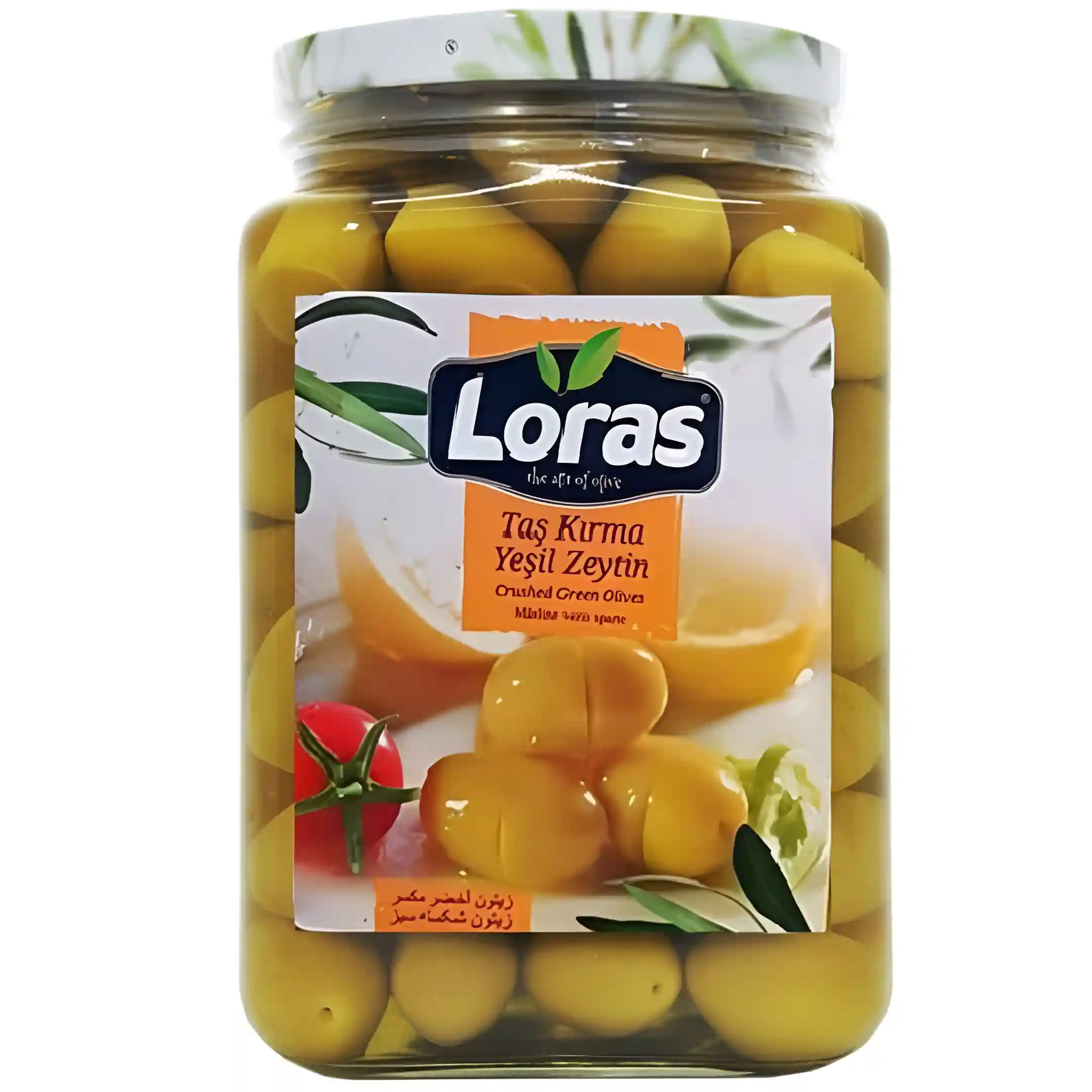 زیتون سبز شکسته لیمویی لوراس Loras Tas Kurma...