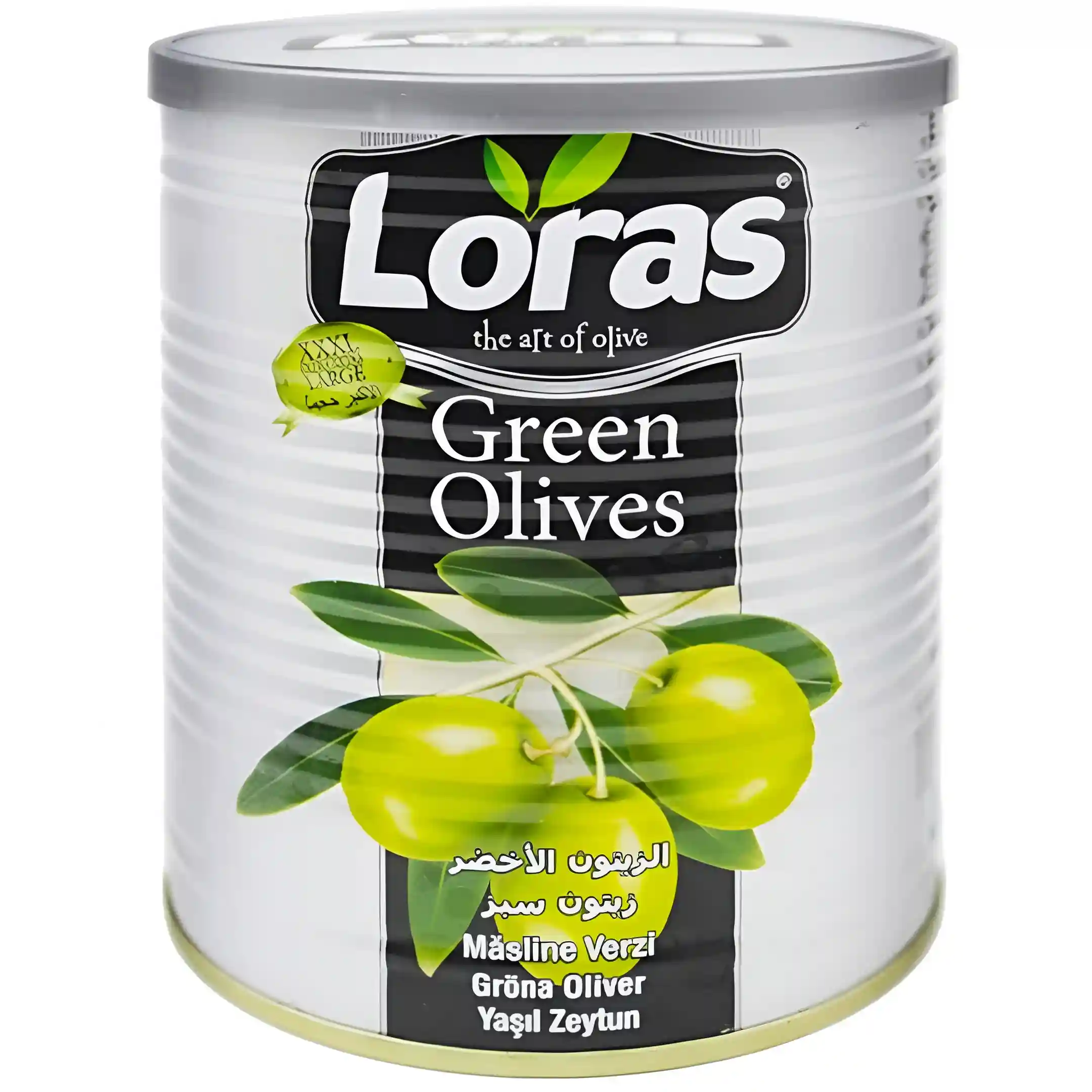 زیتون سبز لوراس Loras Green Olives وزن 400...