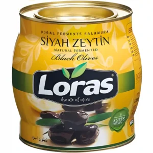 زیتون سیاه چروکیده هسته دار لوراس Loras Siyah Zeytin وزن 2000 گرم
