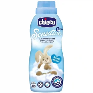 مایع نرم کننده آبی لباس کودک چیکو Chicco Sweet Talcum حجم 750 میل