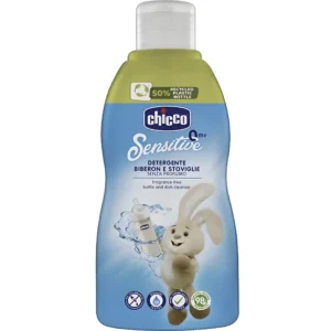 مایع استریل و شوینده شیشه شیر و ظروف کودک چیکو Chicco Detergente Biberon E Stoviglie حجم 300 میل