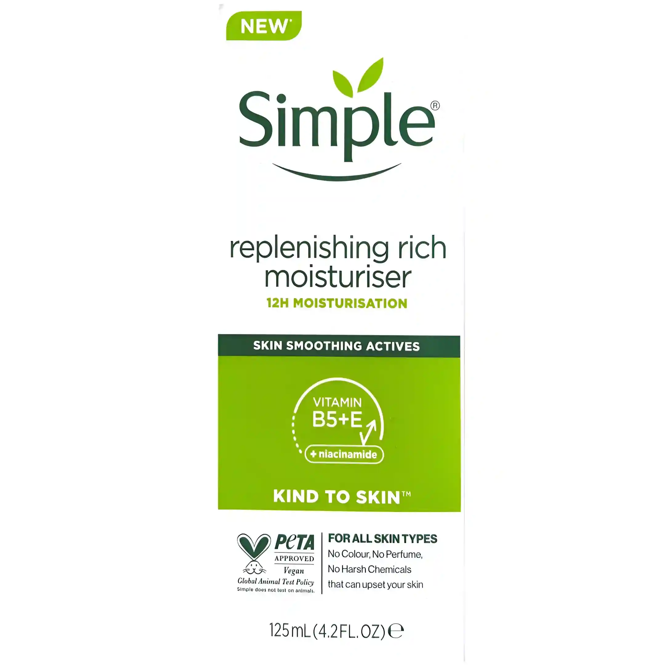 کرم آبرسان و مرطوب کننده سیمپل ریچ Simple Replenishing Rich Moisturiser حجم 125 میل