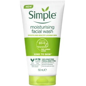 ژل شستشو مرطوب کننده صورت سیمپل Simple Moisturising Facial Wash حجم 150 میل