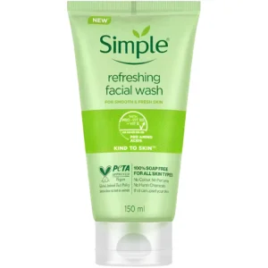 ژل شستشو طراوت بخش صورت سیمپل Simple Refreshing Facial Wash حجم 150 میل