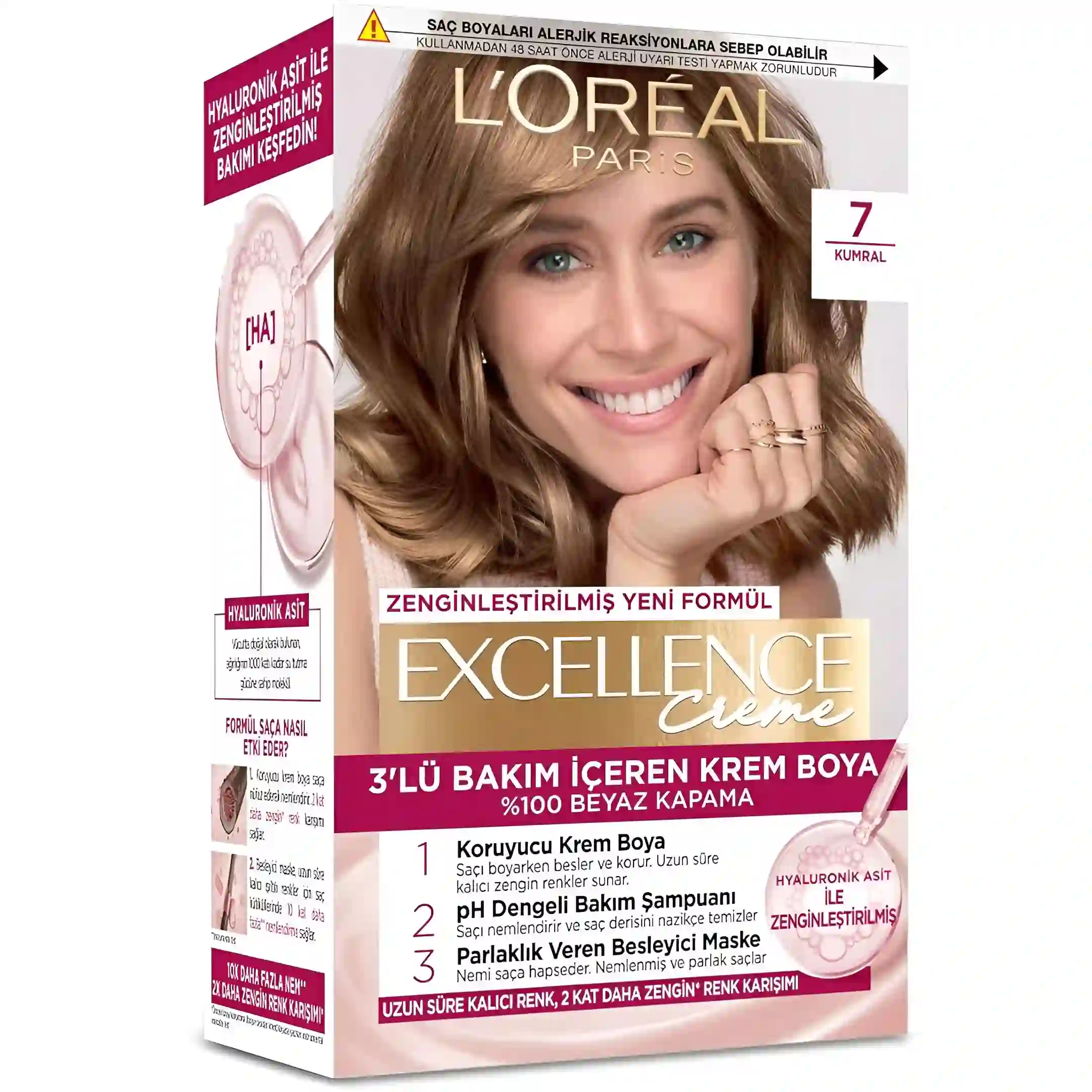 رنگ موی زنانه شماره 7 لورئال اکسلنس L’Oréal...