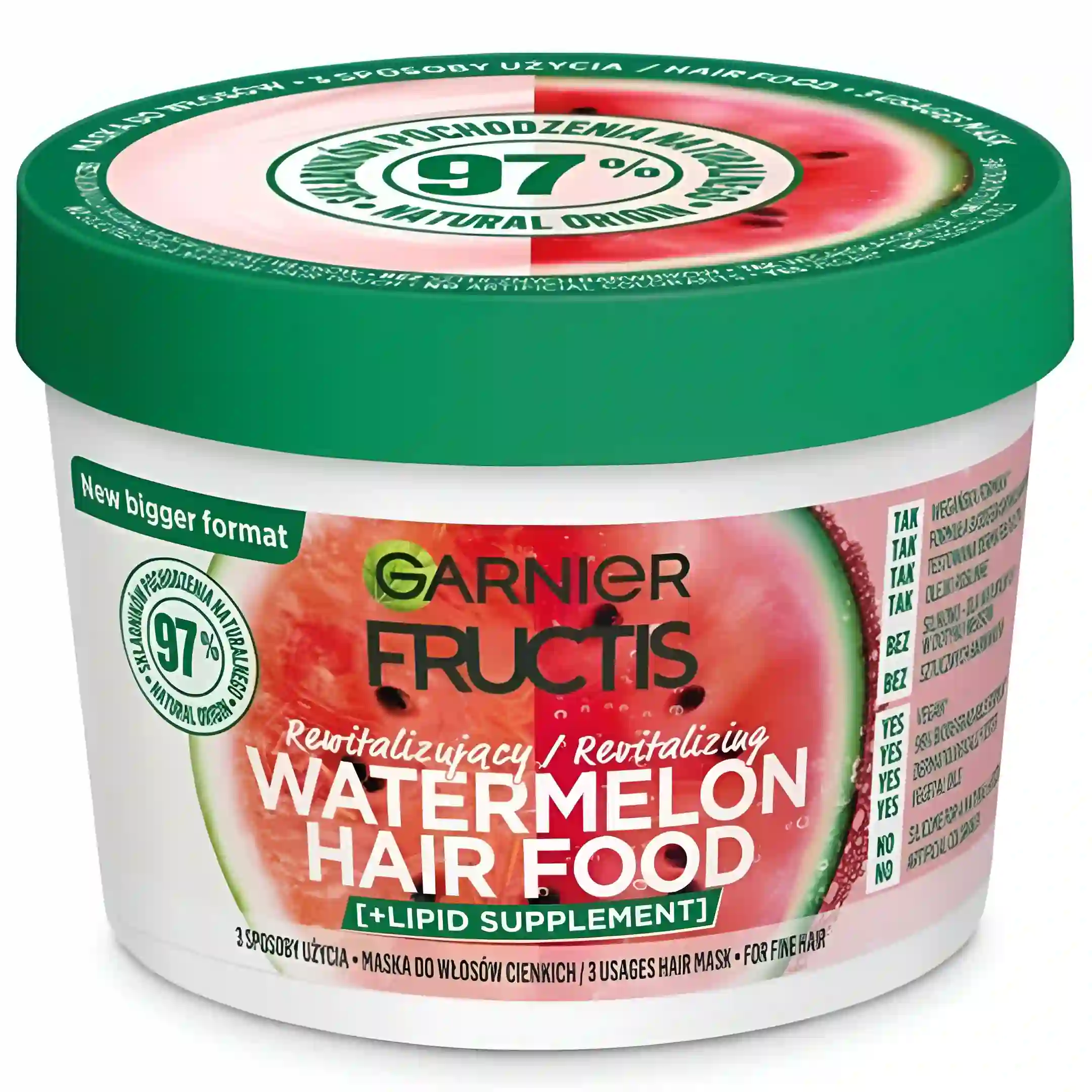 ماسک مو تقویت کننده هندوانه گارنیر Garnier Fructs...