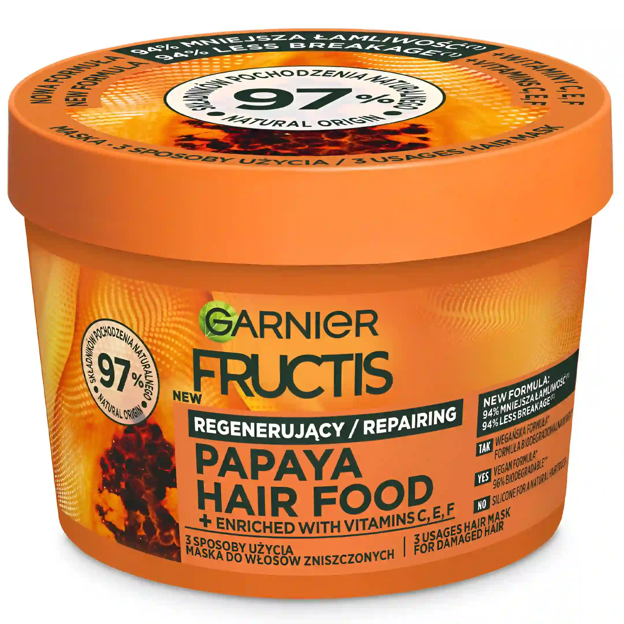 ماسک مو ترمیم کننده پاپایا گارنیر Garnier Fructs...