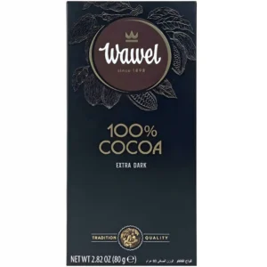 شکلات تلخ 100 درصد اکسترا دارک واول Wawel Extra Dark وزن 80 گرم