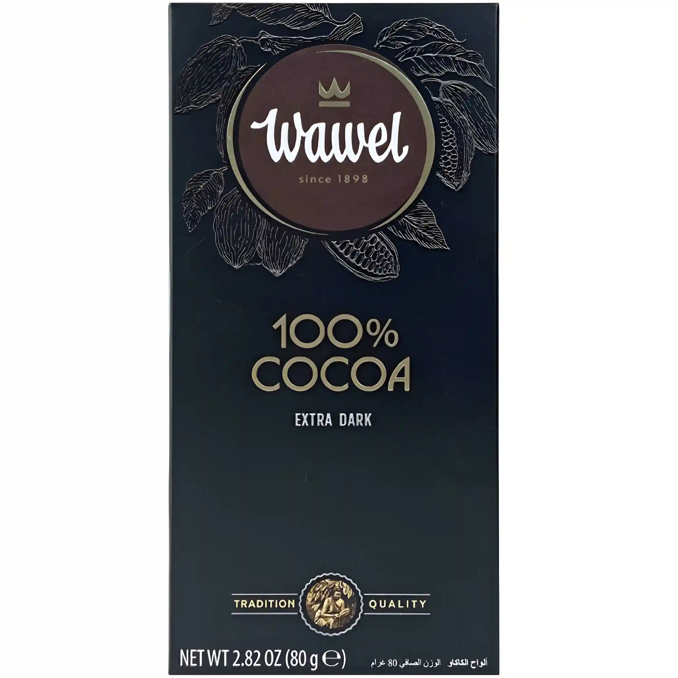 شکلات تلخ 100% واول اکسترا دارک Wawel وزن...