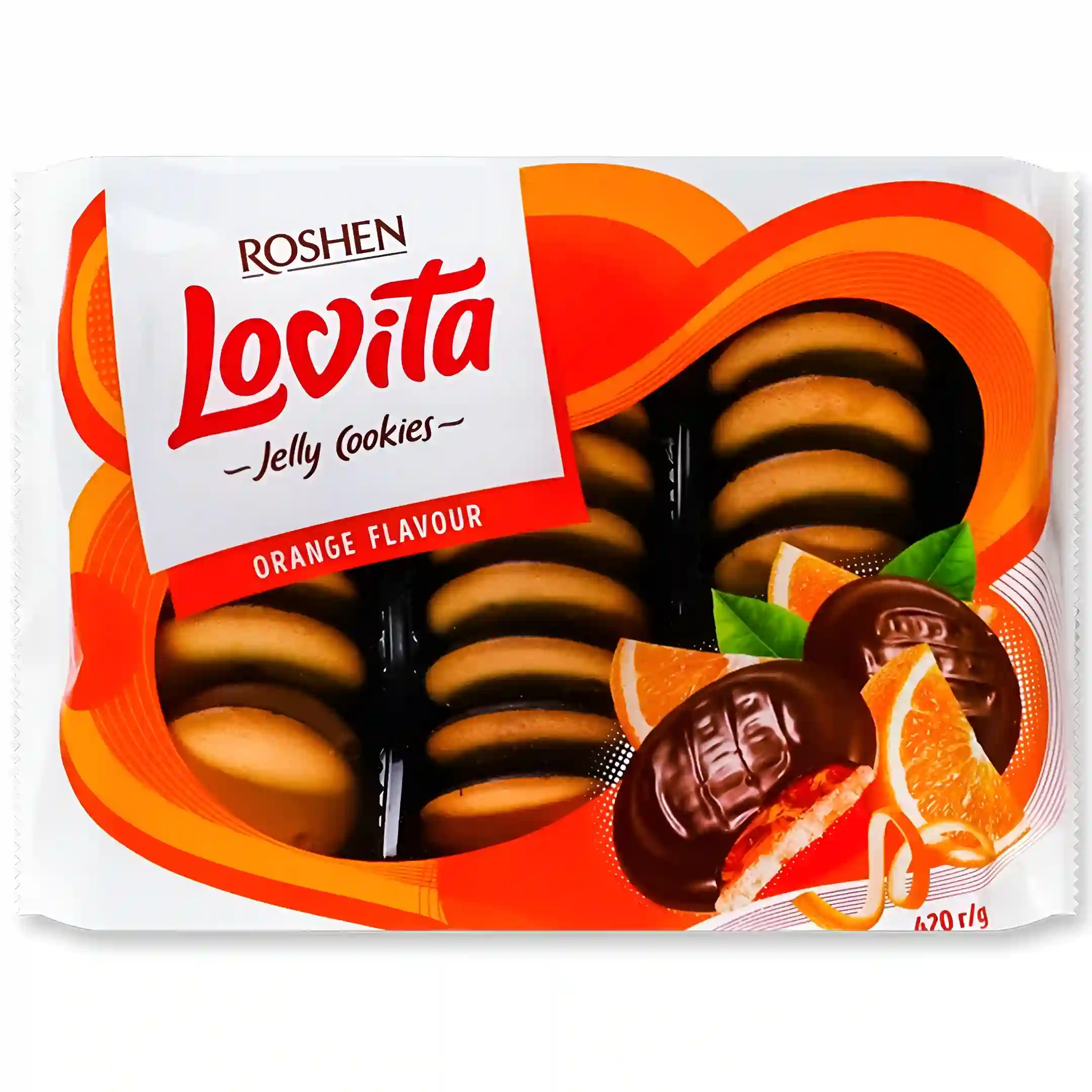 بیسکویت ژله‌ای روشن لاویتا پرتقالی Roshen Orange وزن...