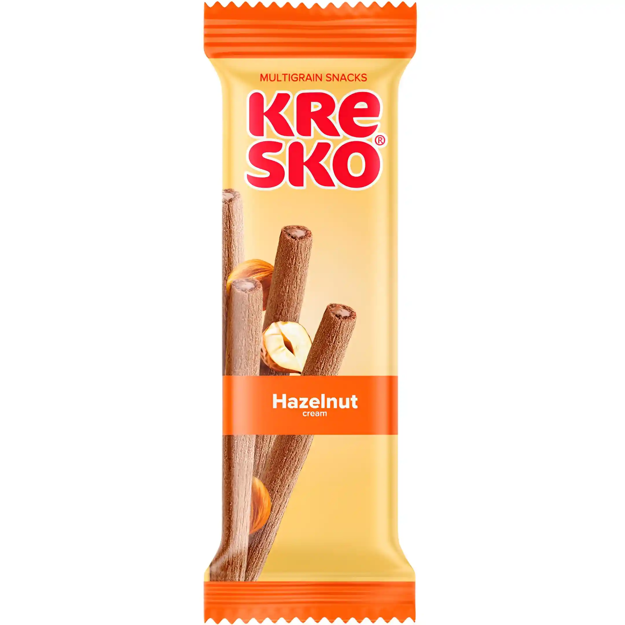 بیسکویت قلمی کرسکو فندقی Kresko Hazelnut وزن 40 گرم