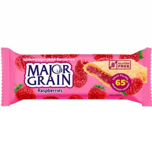غلات بار رژیمی میجور گرین با مغز کرم تمشک Major Grain Raspberries وزن 40 گرم