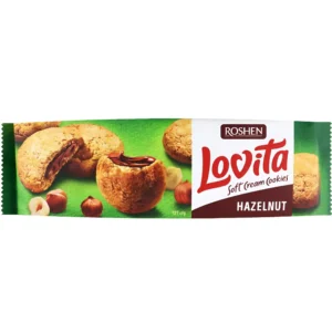 کوکی لاویتا روشن با مغز کرم فندقی Roshen Lovita Hazelnut وزن 127 گرم