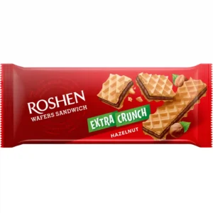 ویفر ساندویچی اکسترا کرانچ روشن با کرم فندقی Roshen Extra Crunch Hazelnut وزن 142 گرم