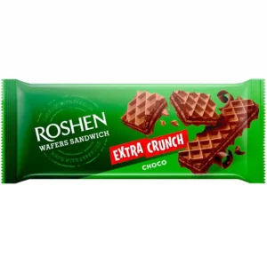 ویفر ساندویچی اکسترا کرانچ روشن با کرم شکلاتی Roshen Extra Crunch Choco وزن 142 گرم