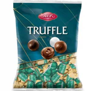 شکلات ترافل توپی ای بی کی با کرم فندقی ABK Truffle بسته 1 کیلویی