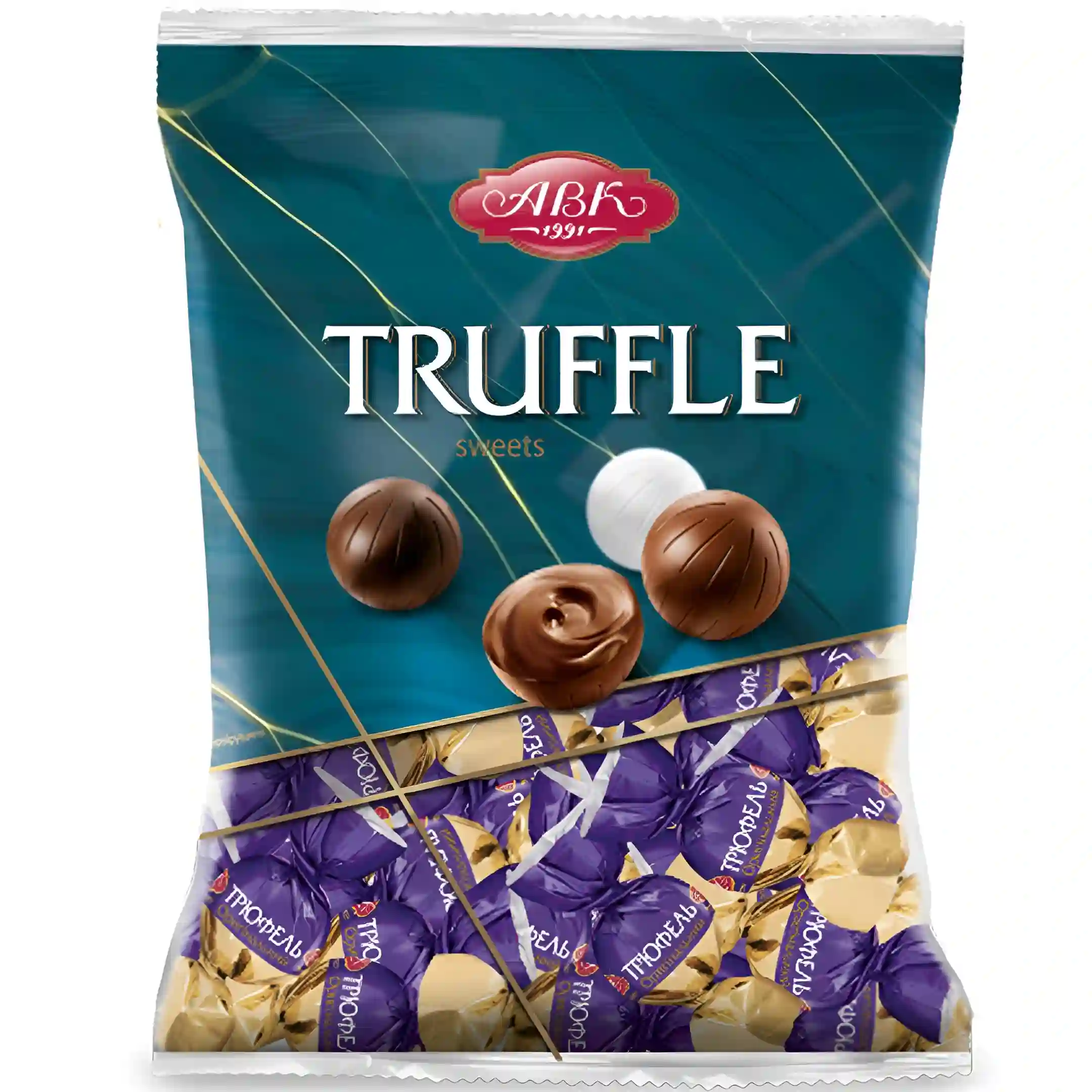 شکلات پذیرایی ترافل توپی ABK با کرم شکلاتی...