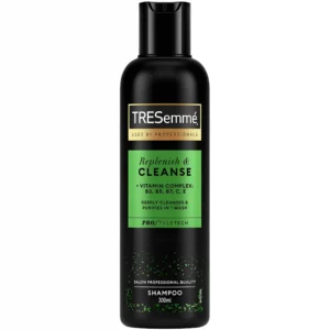 شامپو ترمیم کننده و پاک کننده ترزمه TRESEMME Replenish & Cleanse مخصوص موهای چرب حجم 300 میل