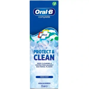 خمیردندان سفیدکننده و محافظ دندان اورال بی Oral-B Plus Protect & Clean حجم 75 میل