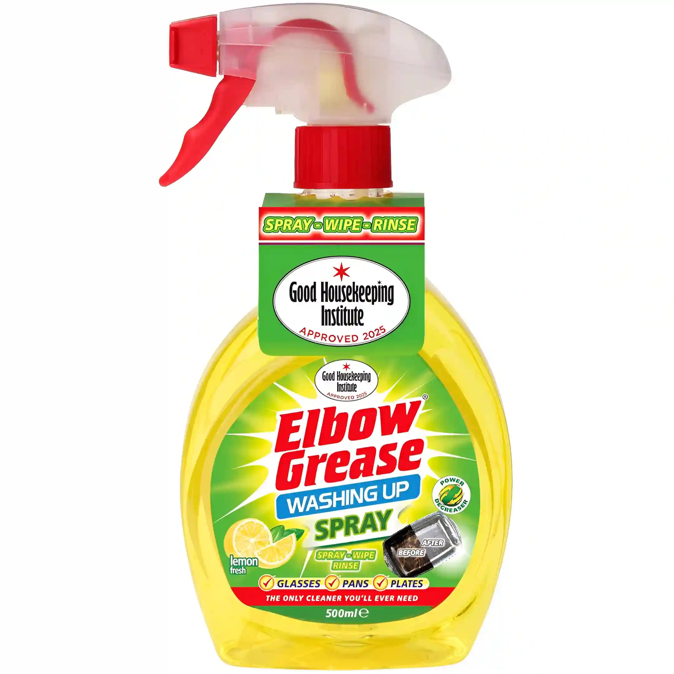 اسپری مایع ظرفشویی البو گریس با رایحه لیمو Elbow Grease Washing Up Spray حجم 500 میل