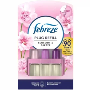 سری یدک خوشبو کننده هوا فبرز با رایحه شکوفه و نسیم Febreze Blossom & Breeze بسته 3 عددی وزن 60 گرم