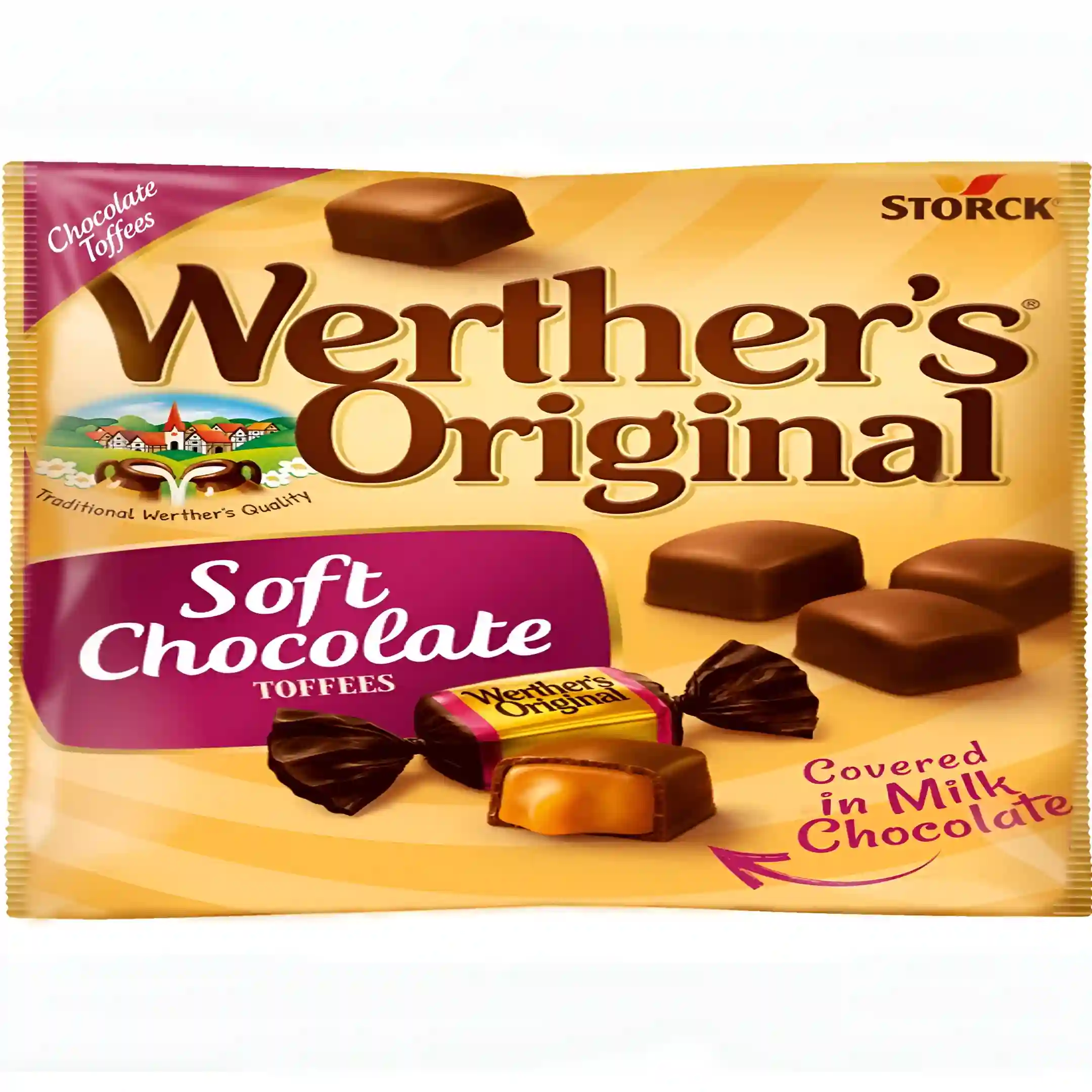 تافی وردرز اورجینال با کرم شکلاتی و شیری...