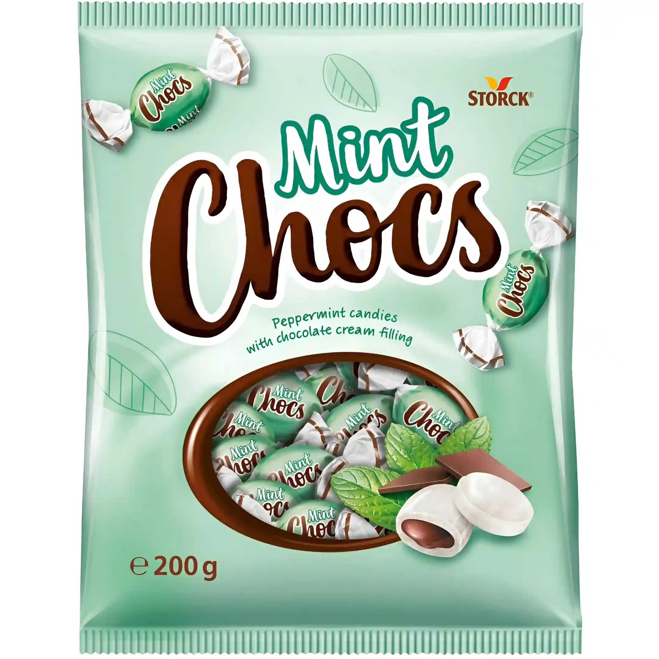 آبنبات نعنایی مغز شکلاتی اشتورک Storck وزن 200 گرم