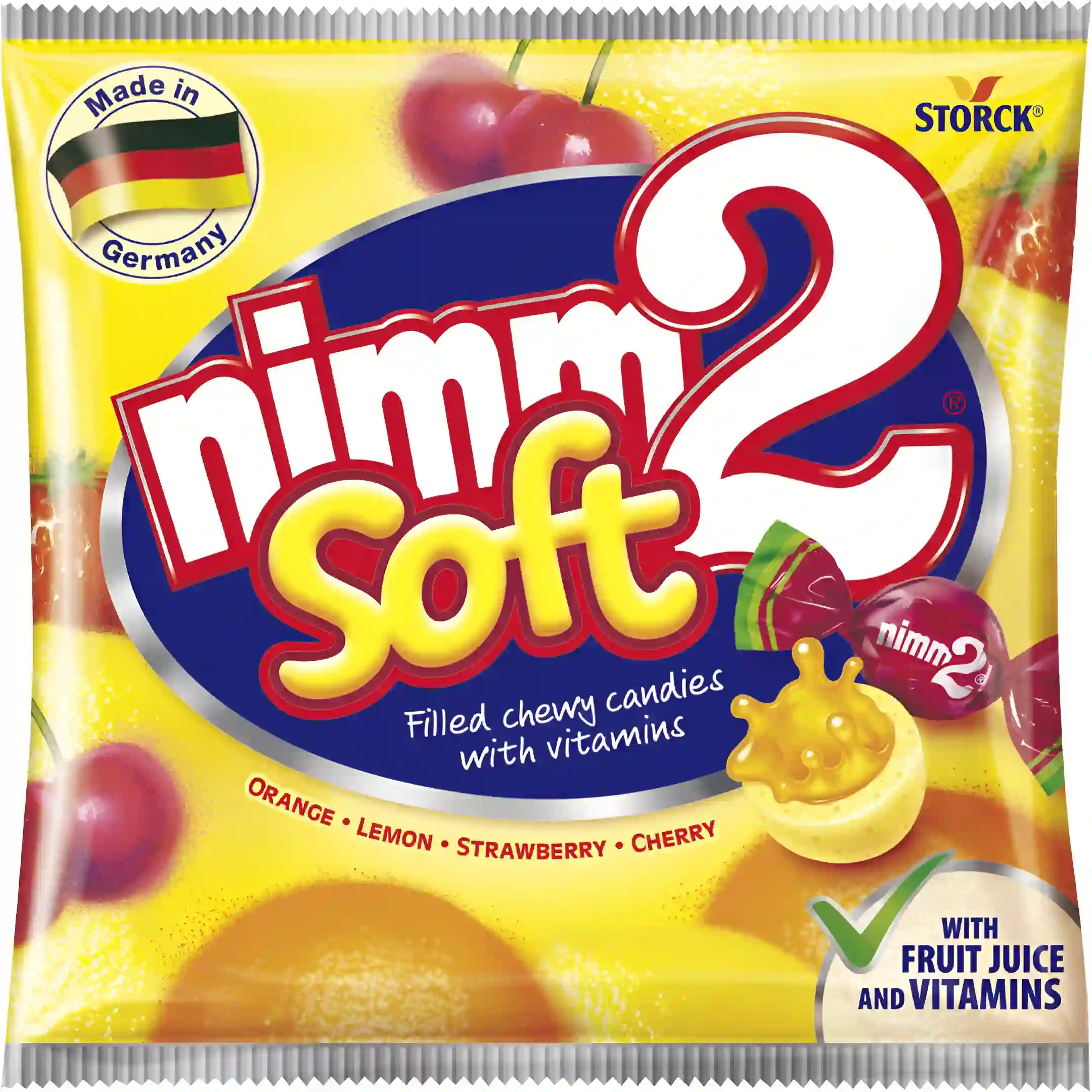 آبنبات میوه ای ویتامینه اشتورک Nimm 2 Storck وزن 116 گرم