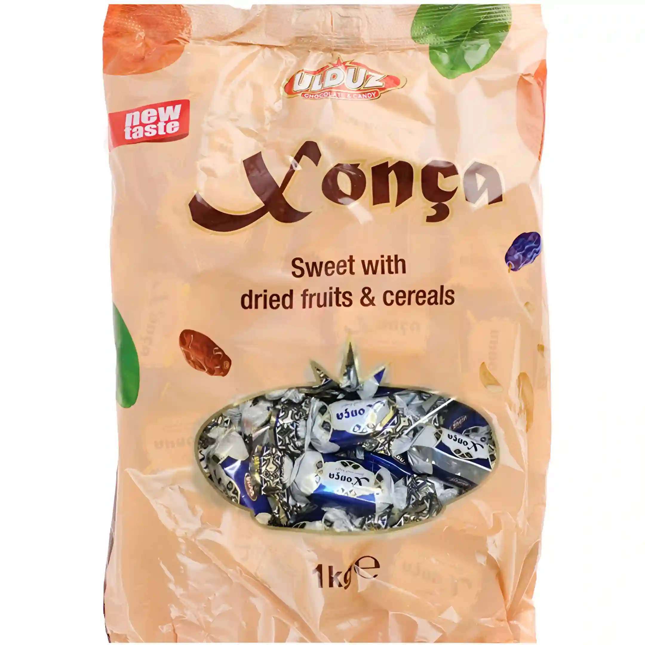 آبنبات اولدوز زونکا میوه خشک غلات Ulduz Xonca...