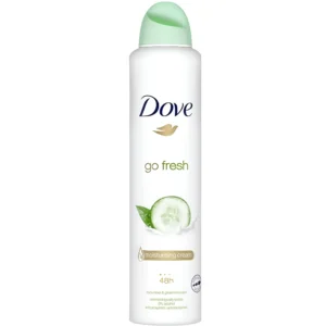 اسپری ضدتعریق زنانه داو با رایحه خیار و چای سبز Dove Go Fresh حجم 250 میل
