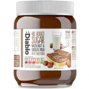 شکلات فندقی دیابلو بدون شکر افزوده Diablo Hazelnut & Chocolate Spread وزن ۳۵۰ گرم