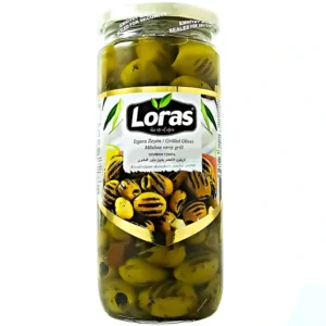 زیتون سبز کبابی بدون هسته لوراس Loras وزن 300 گرم