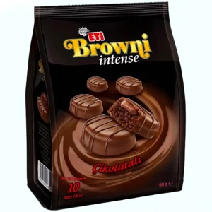 مینی کیک اتی براونی اینتنس با مغز شکلاتی Eti Browni intense Cikolatali بسته 10 عددی