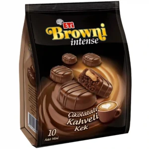 مینی کیک اتی براونی اینتنس با مغز شکلات قهوه Eti Browni intense Cikolatali Kahveli بسته 10 عددی