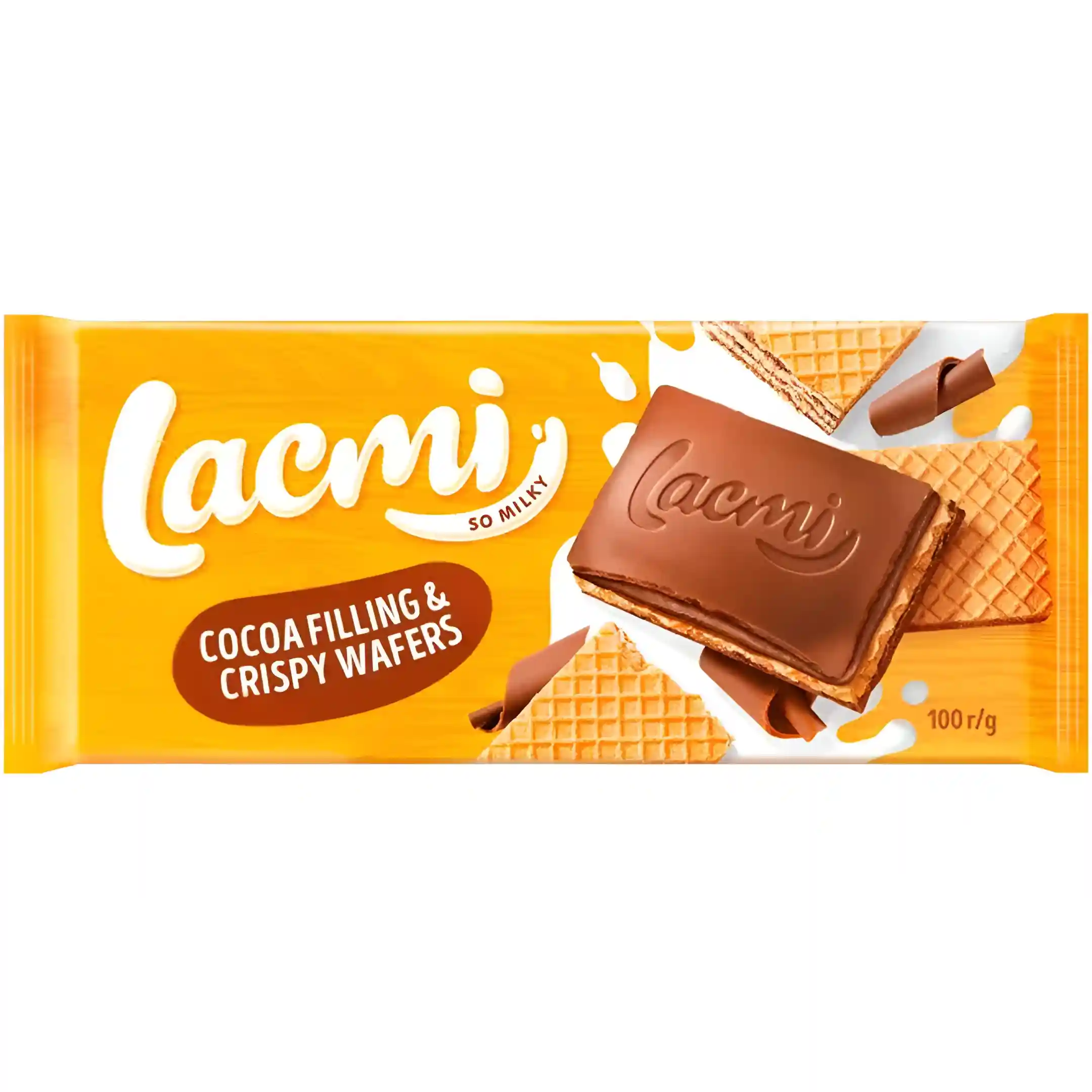 شکلات شیری روشن لاکمی مغز کرم کاکائو ویفر...