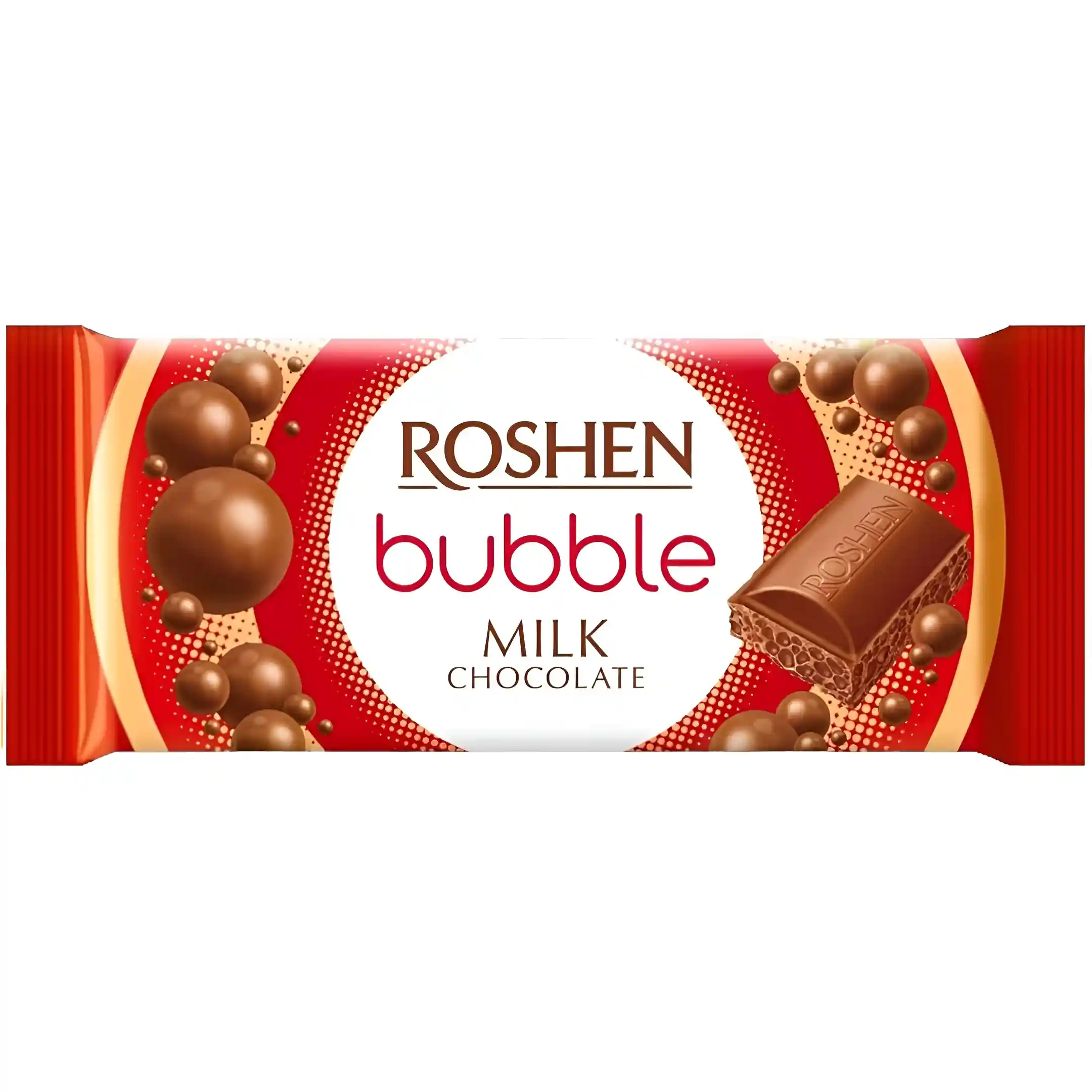 شکلات حبابی روشن با کرم شکلات شیری Roshen Bubble Milk Chocolate وزن 80 گرم