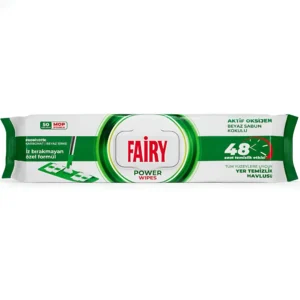 دستمال مرطوب مخصوص تی فیری با رایحه پودری Fairy Power Wipes بسته 48 عددی