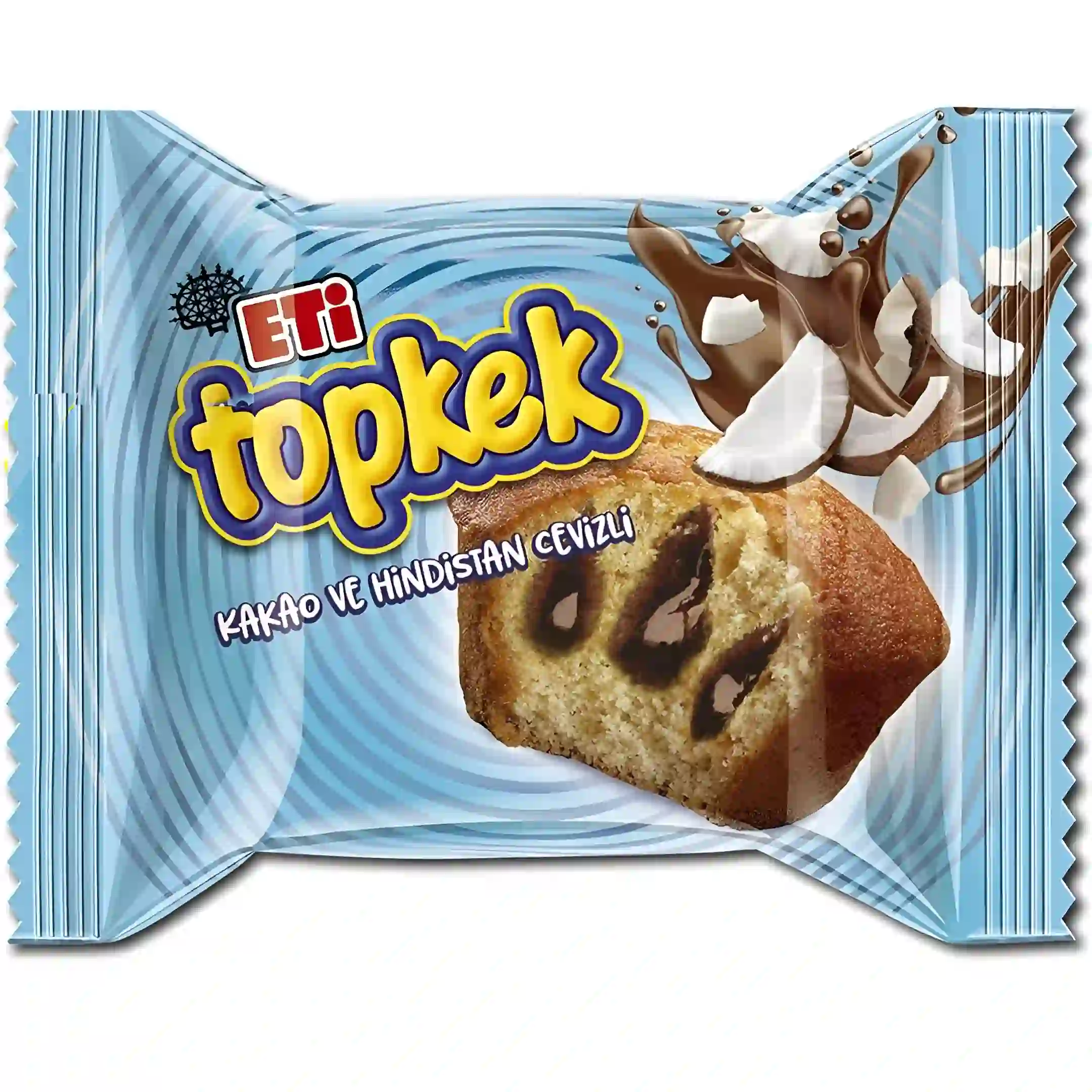 تاپ کیک نارگیلی و کاکائویی اتی Eti Topkek وزن 40 گرم