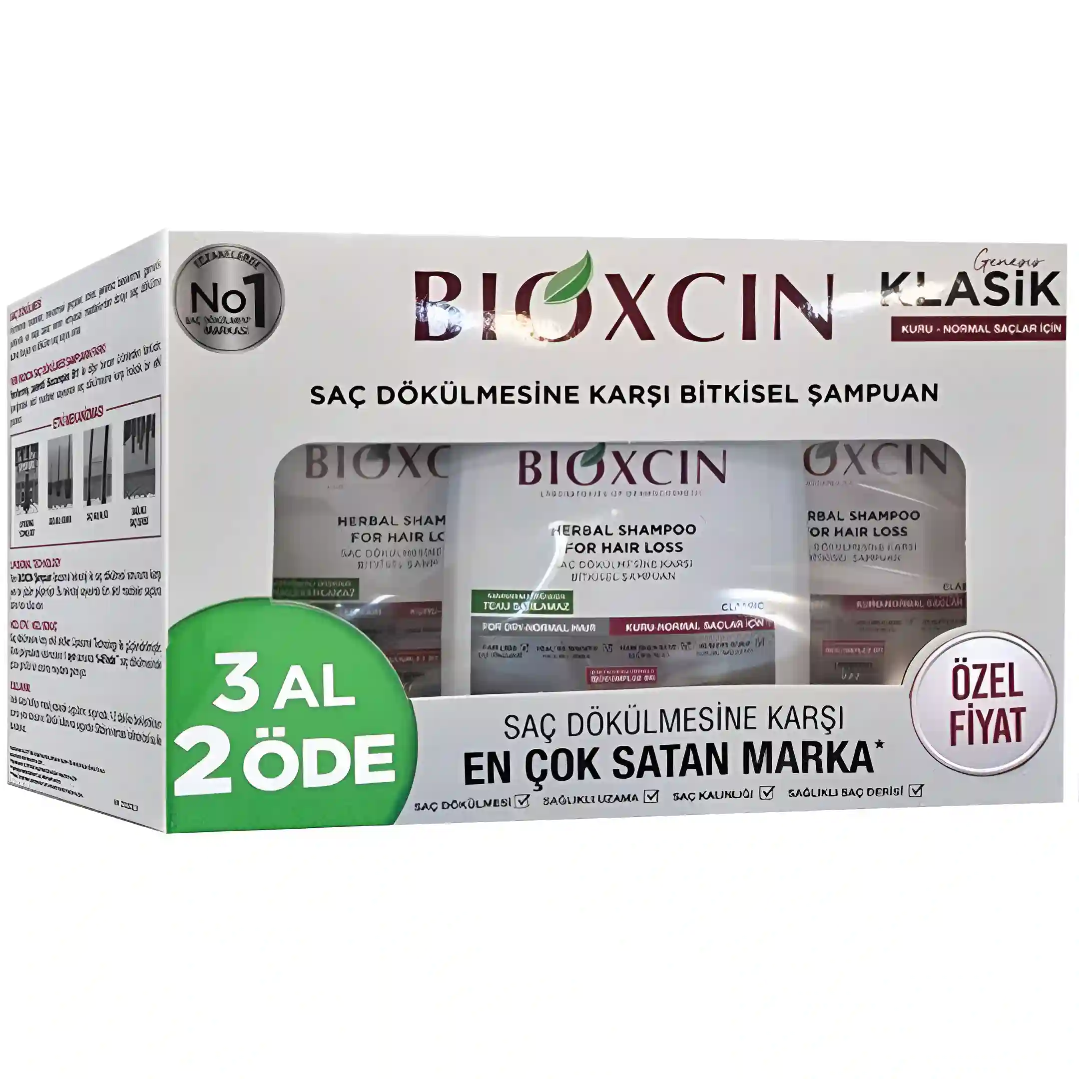 پک ۳ عددی شامپو ضد ریزش بیوکسین کلاسیک...