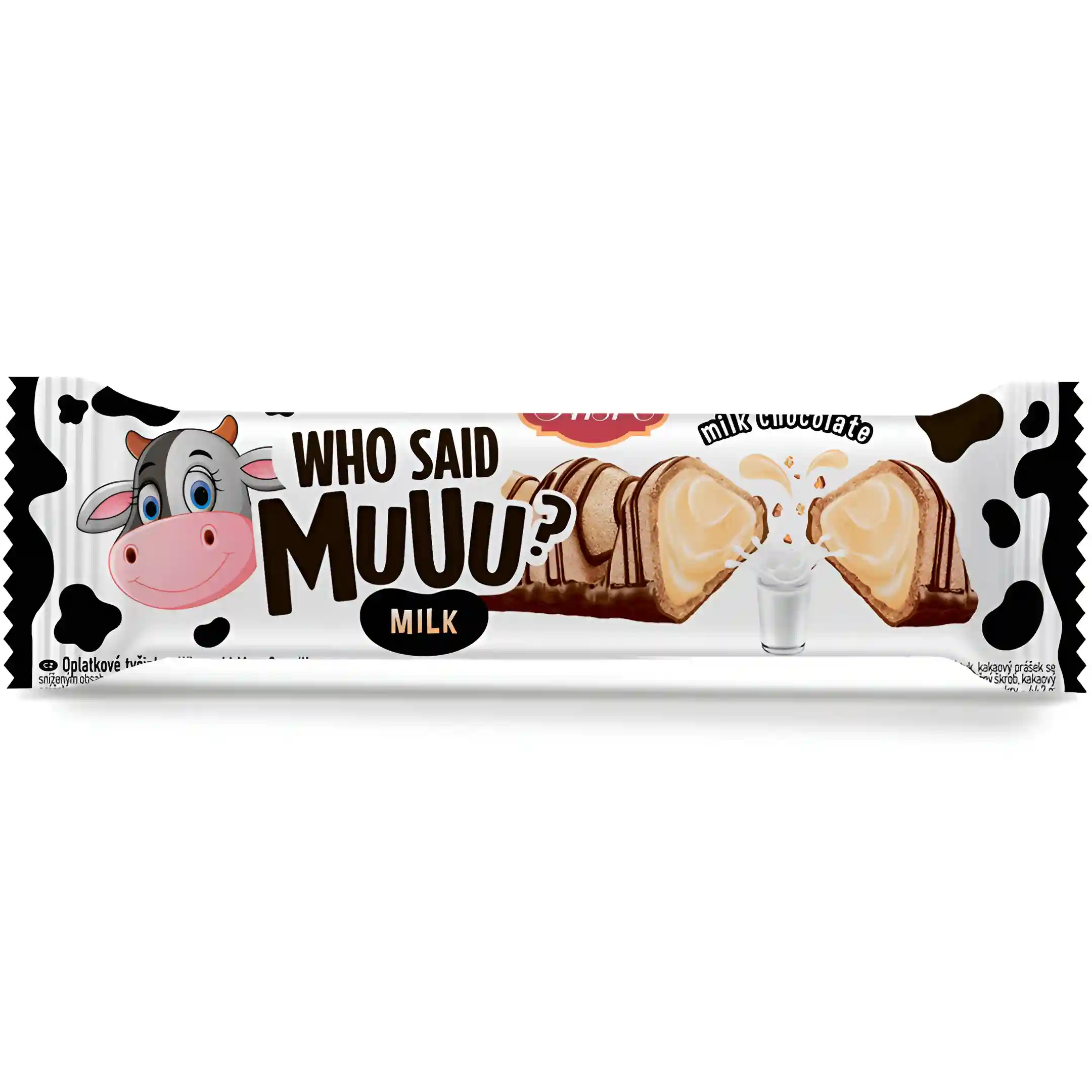 ویفر بار ABK مدل Who Said Muuu با مغز کرم شیری 22 گرم