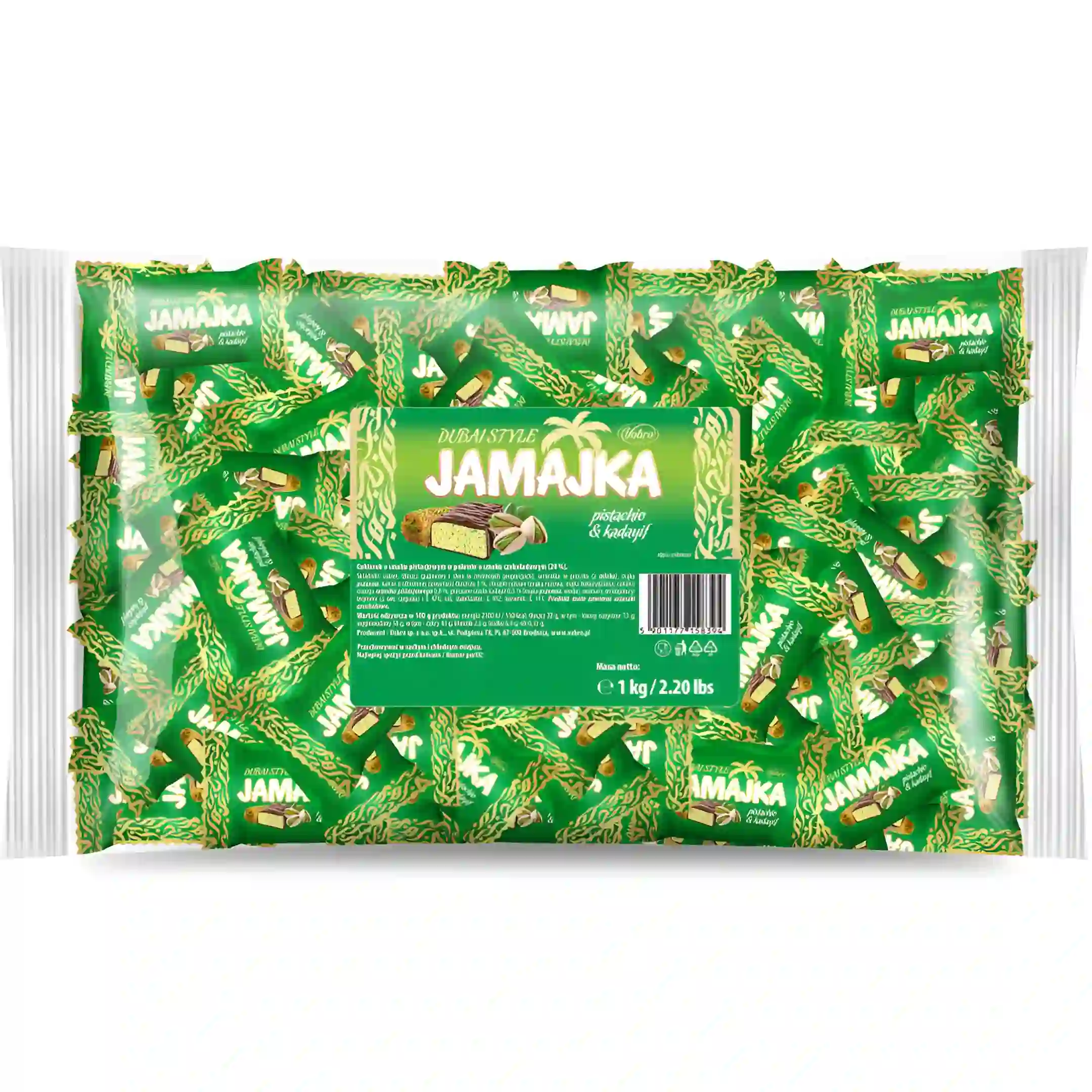 شکلات دبی جاماجکا وبرو با مغز پسته و...