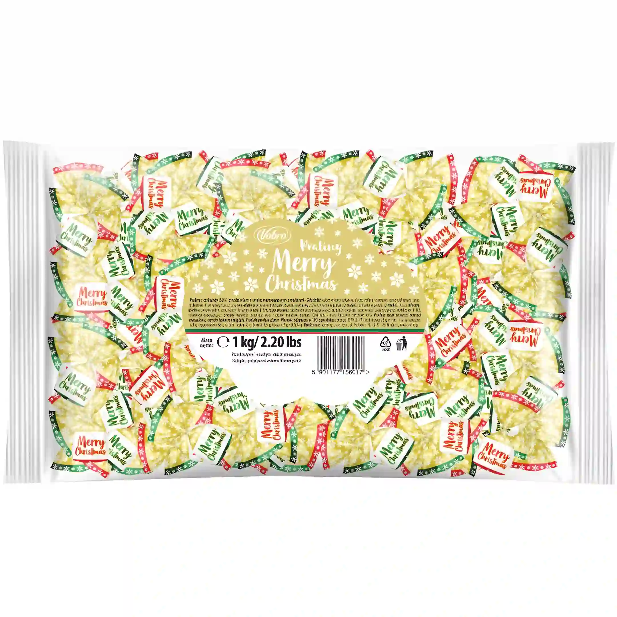 شکلات کریسمس وبرو Vobro Merry Christmas بسته 1 کیلویی