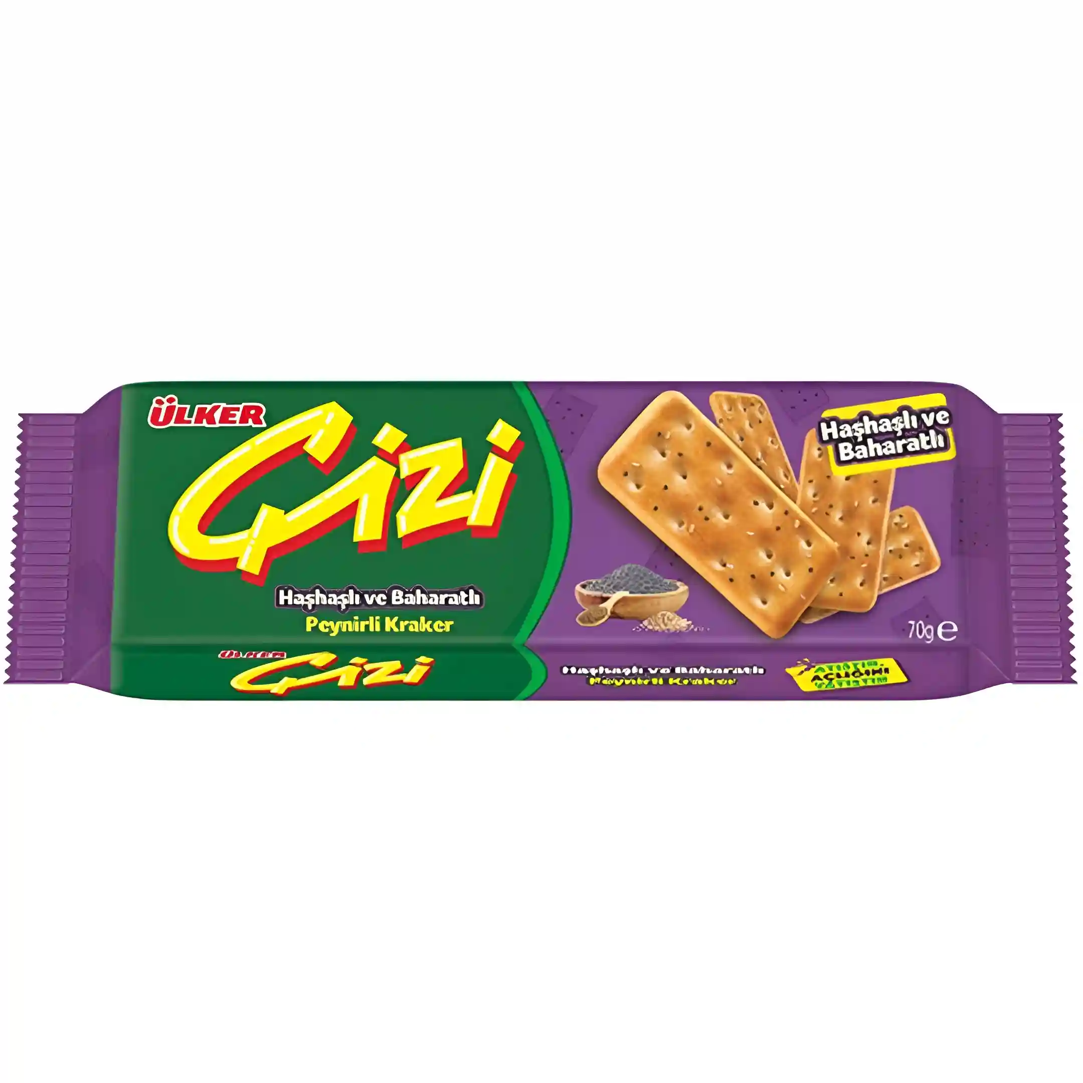 بیسکویت کراکر اولکر Ulker مدل Cizi با طعم...