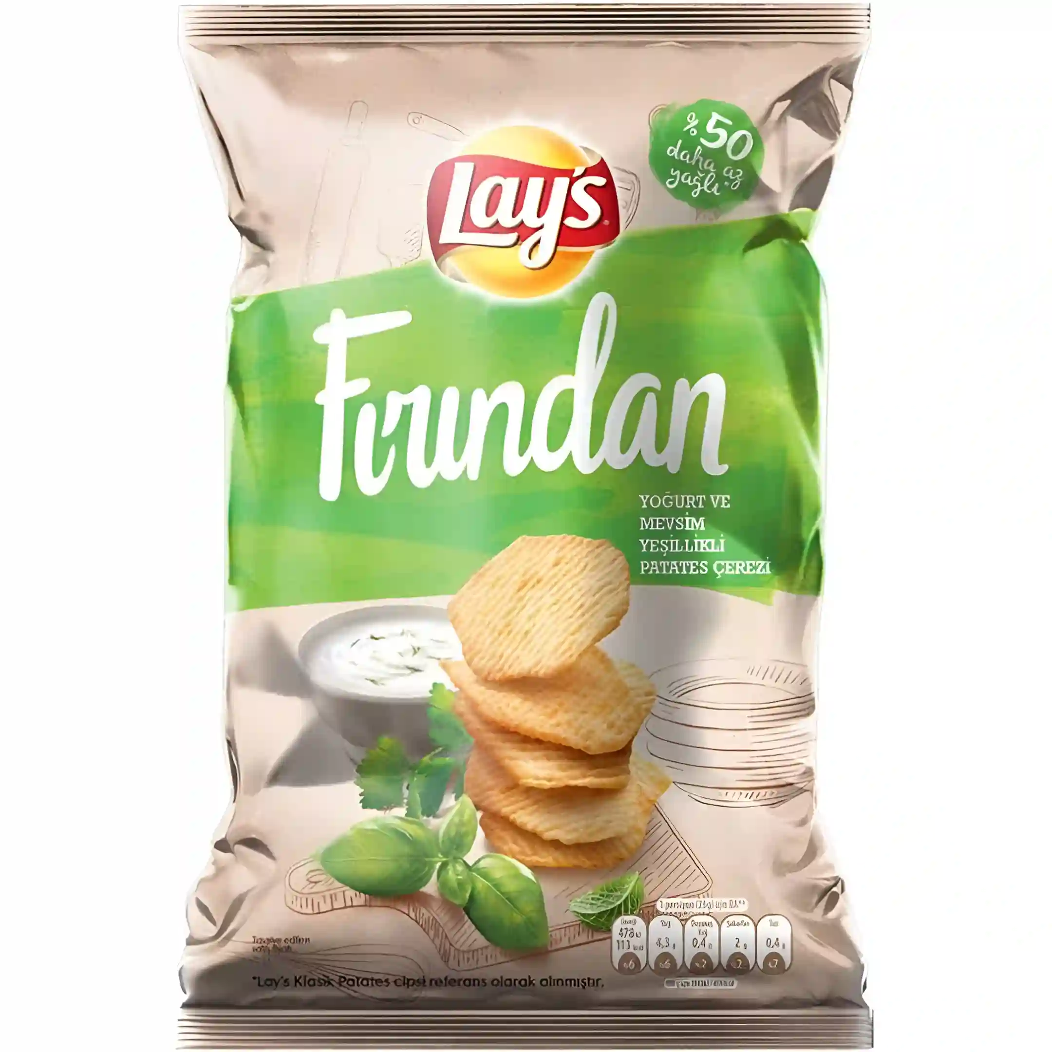 چیپس سیب‌زمینی لیز با طعم ماست و سبزیجات...