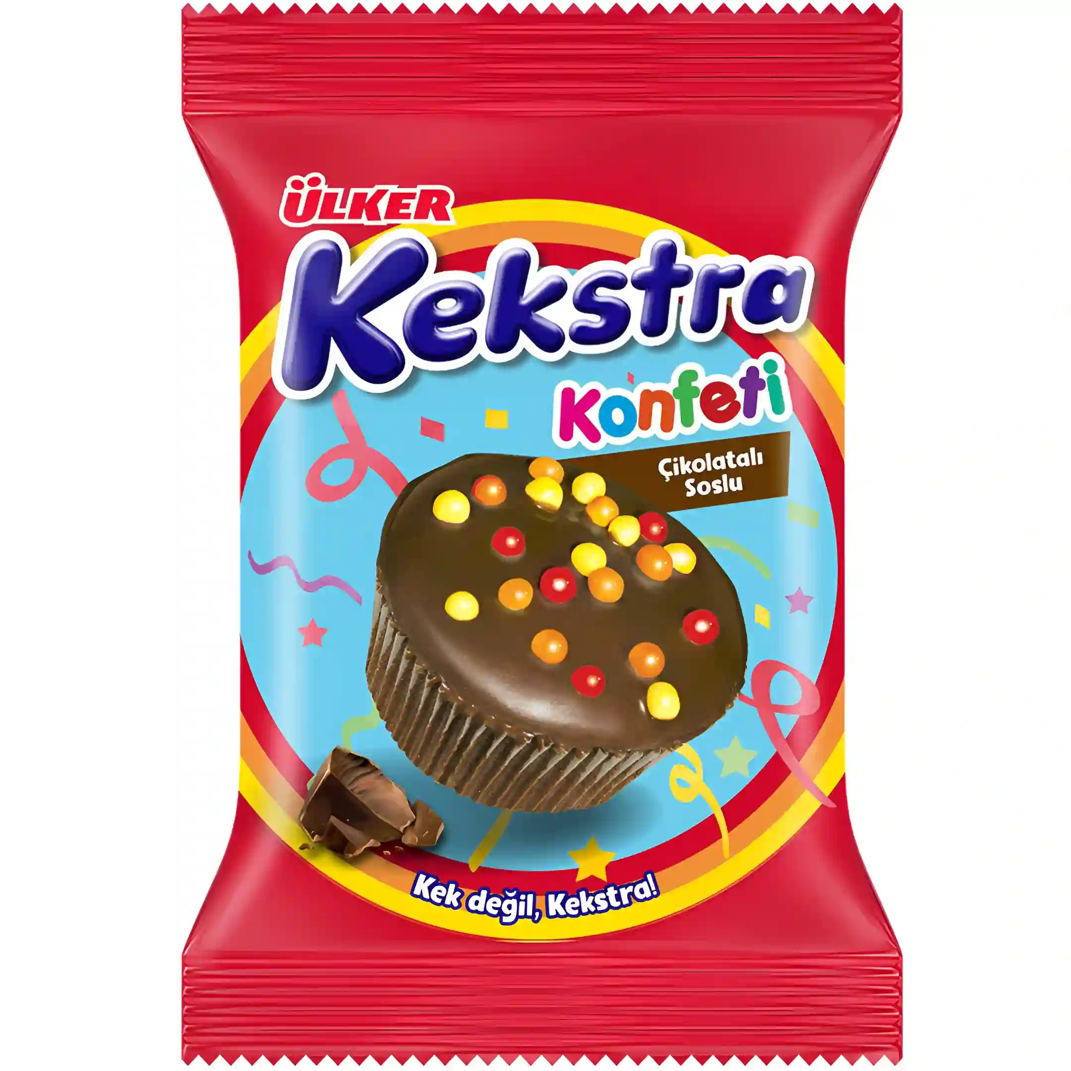 کیک لقمه ای اولکر Ulker مدل Kekstra Konfeti...