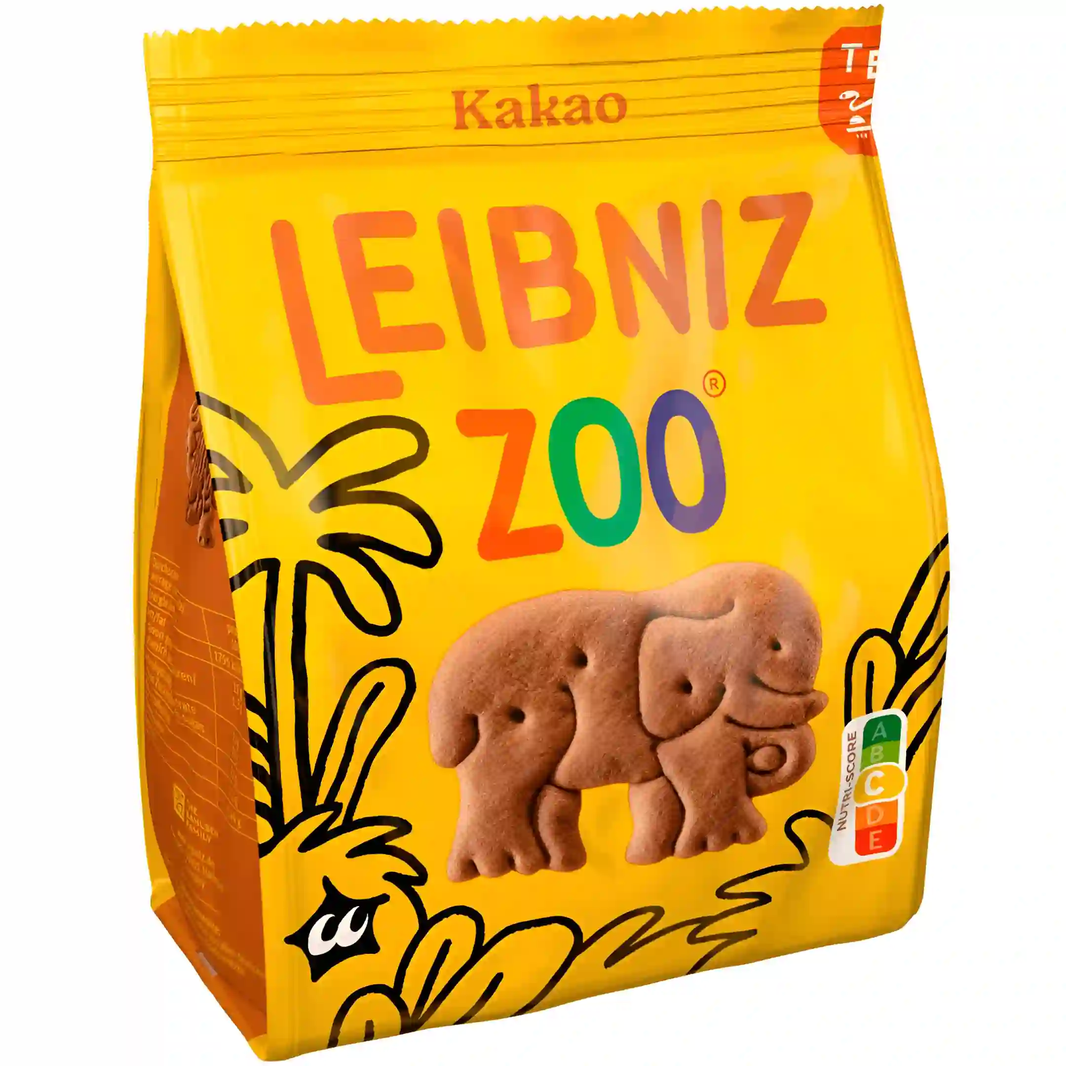 بیسکویت باغ وحشی لایبنیز با طعم کاکائویی Leibniz Zoo Kakao وزن 125 گرم
