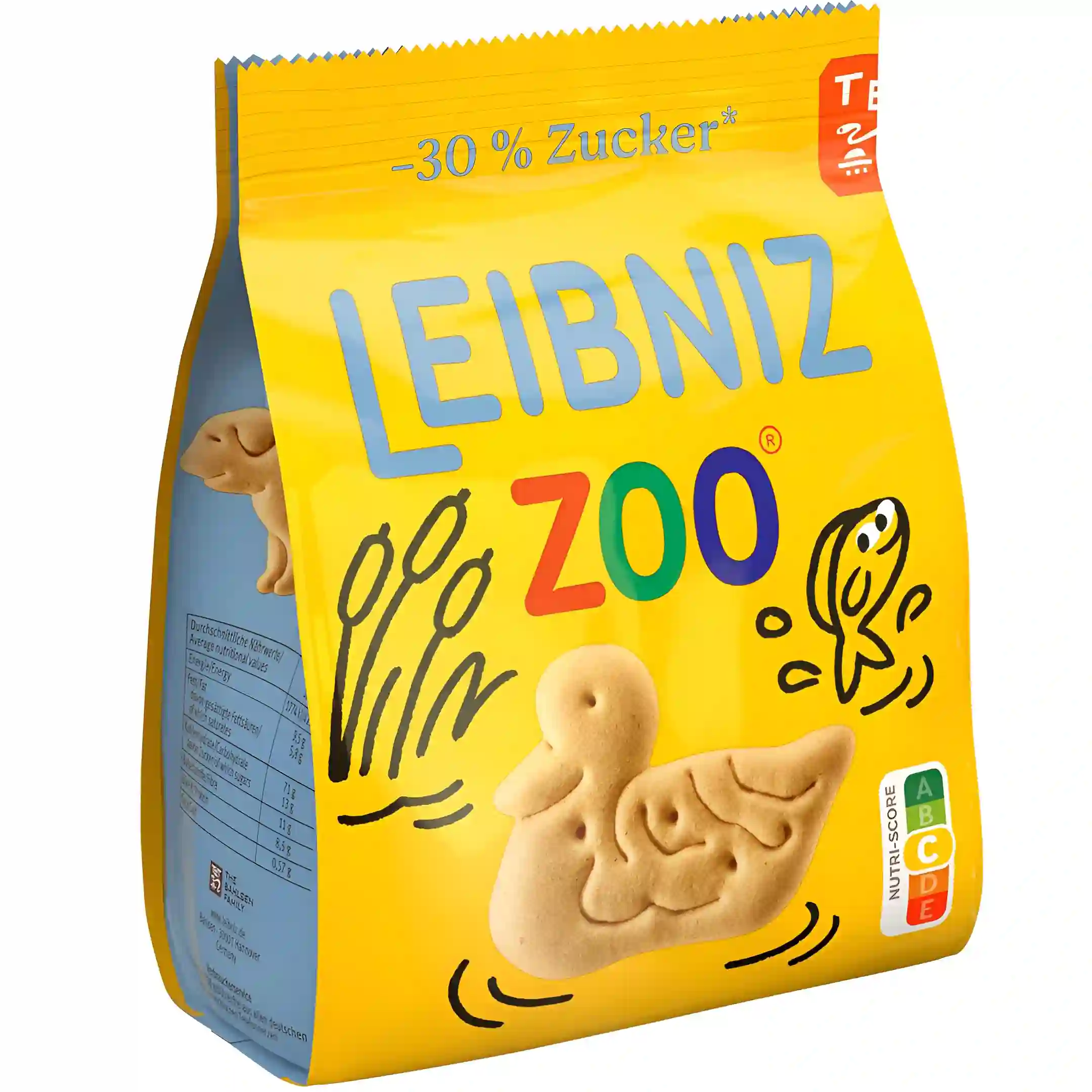 بیسکویت باغ وحشی لایبنیز با 30% شکر کمتر...