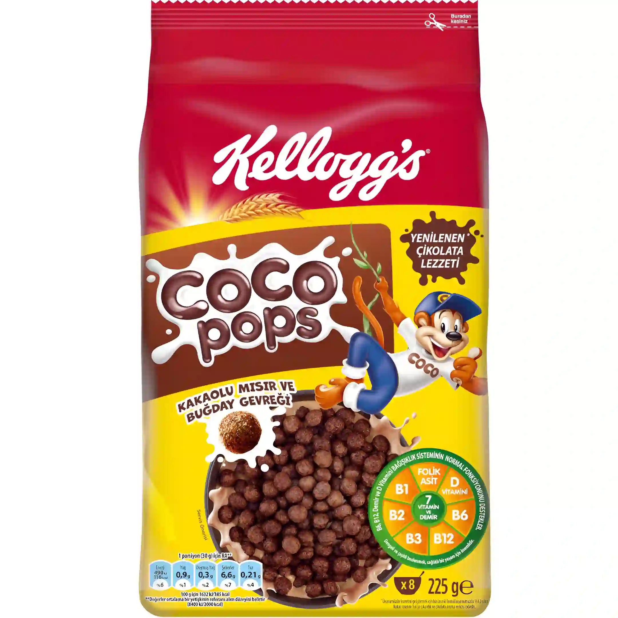 کورن فلکس کاکائویی کوکوپاپس کلاگز Kellog’s Coco Pops...
